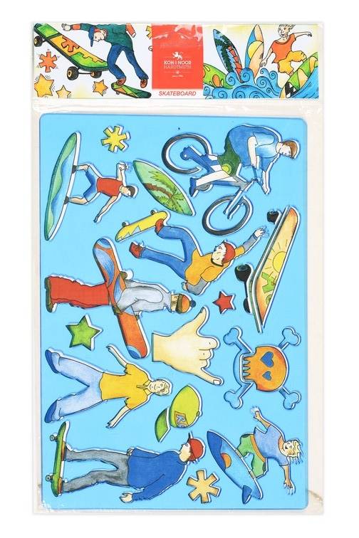 Sablon Koh-I-Noor SKATEBOARD 9820011001PS albastru