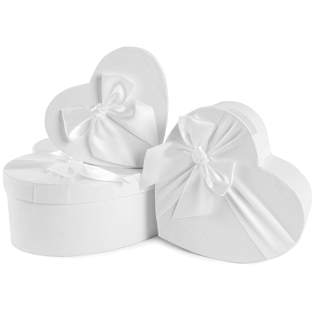 Набор коробок Сердце, белый, HH03459, 3 штук