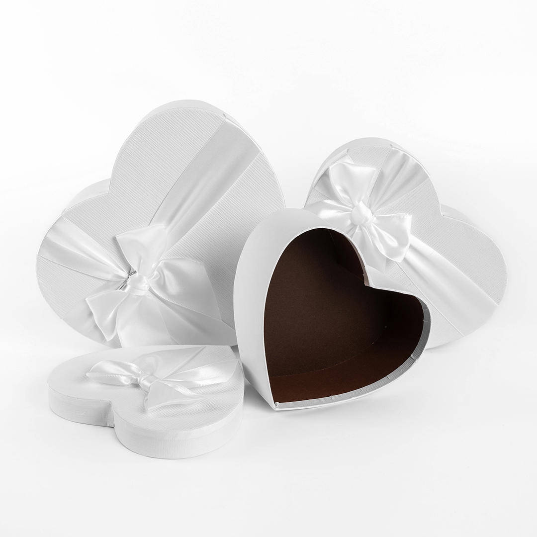 Набор коробок Сердце, белый, HH03459, 3 штук