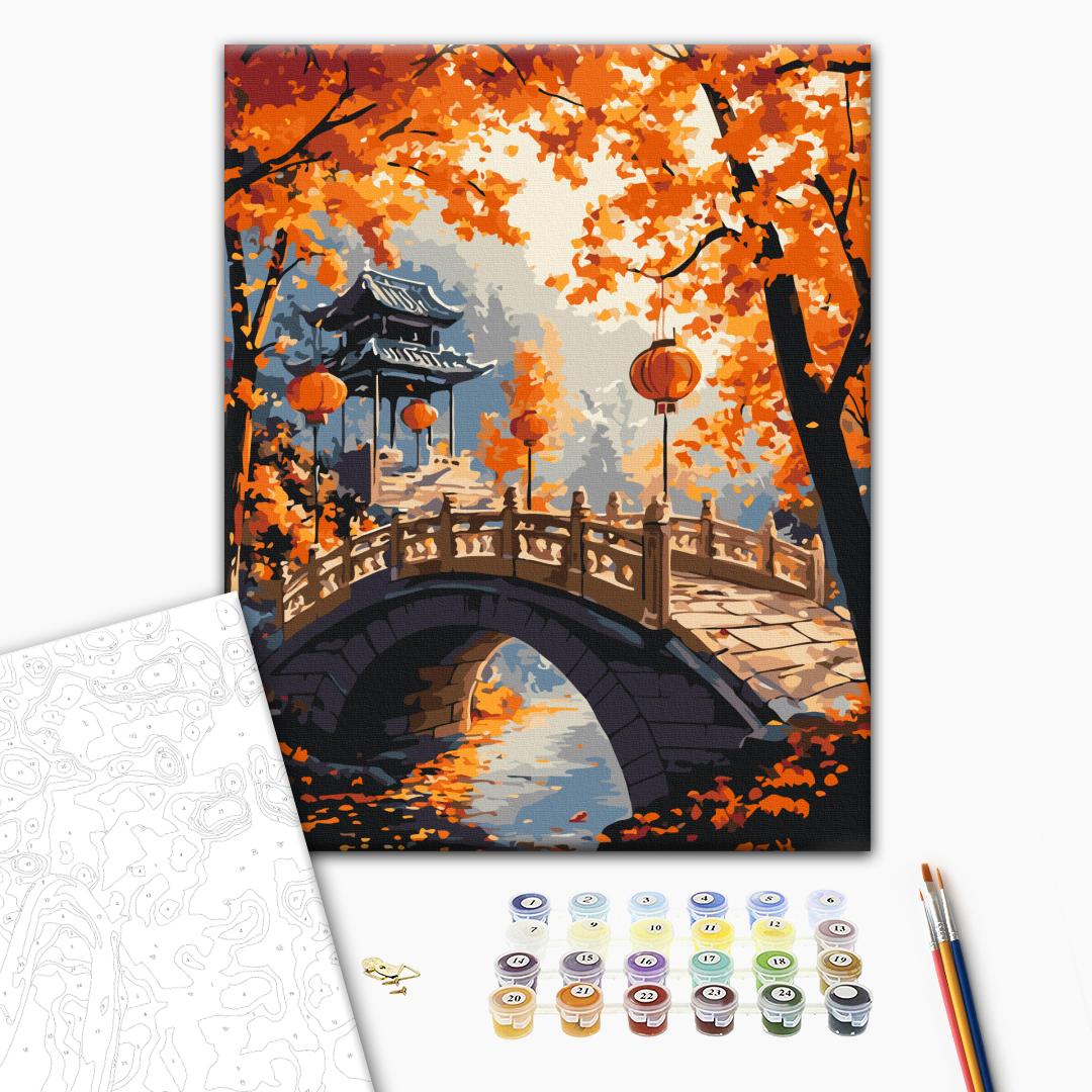 Картина по номерам 40x50см Brushme BS54395 Осенний променад в коробке