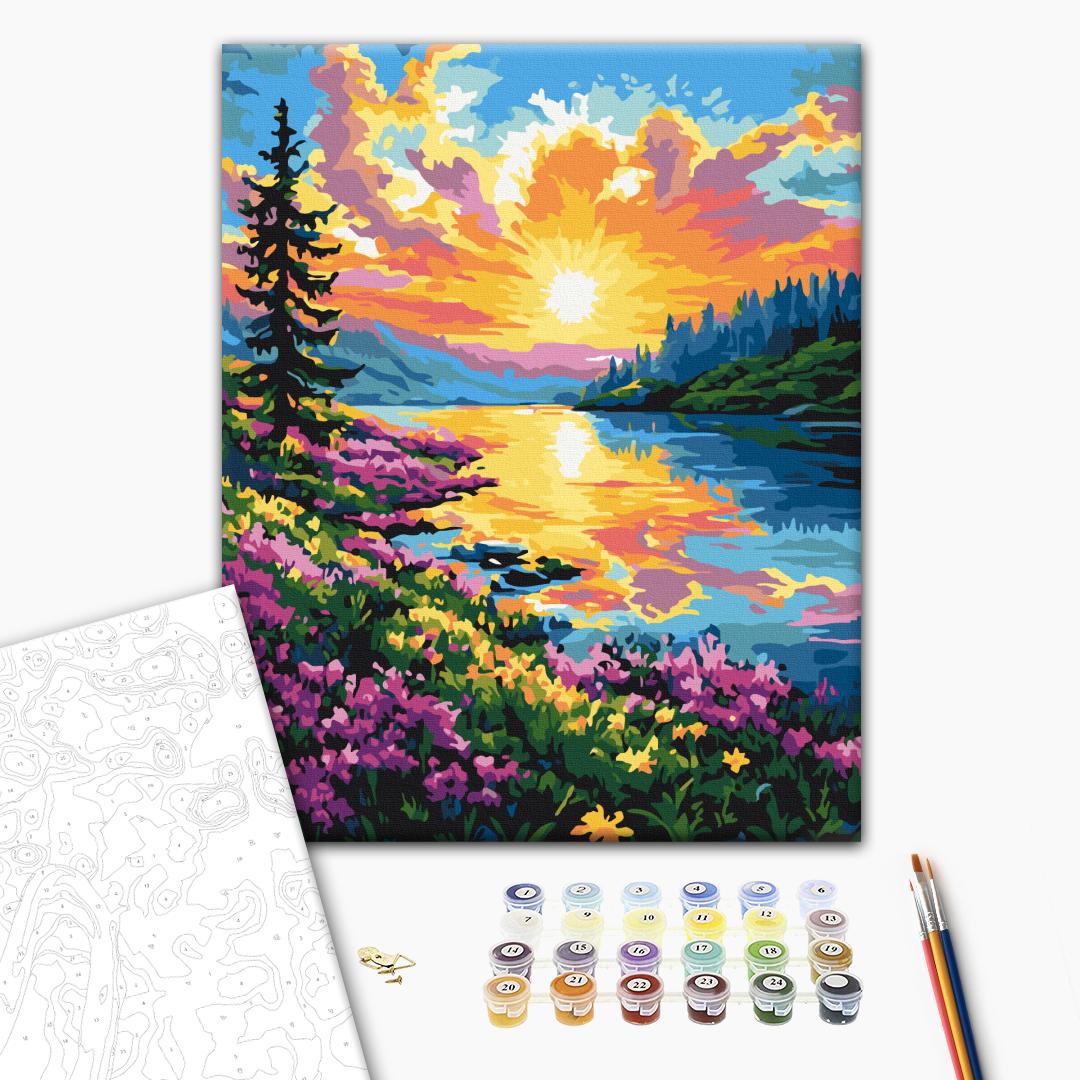 Картина по номерам 40x50см Brushme BS54233 Весенние краски в коробке