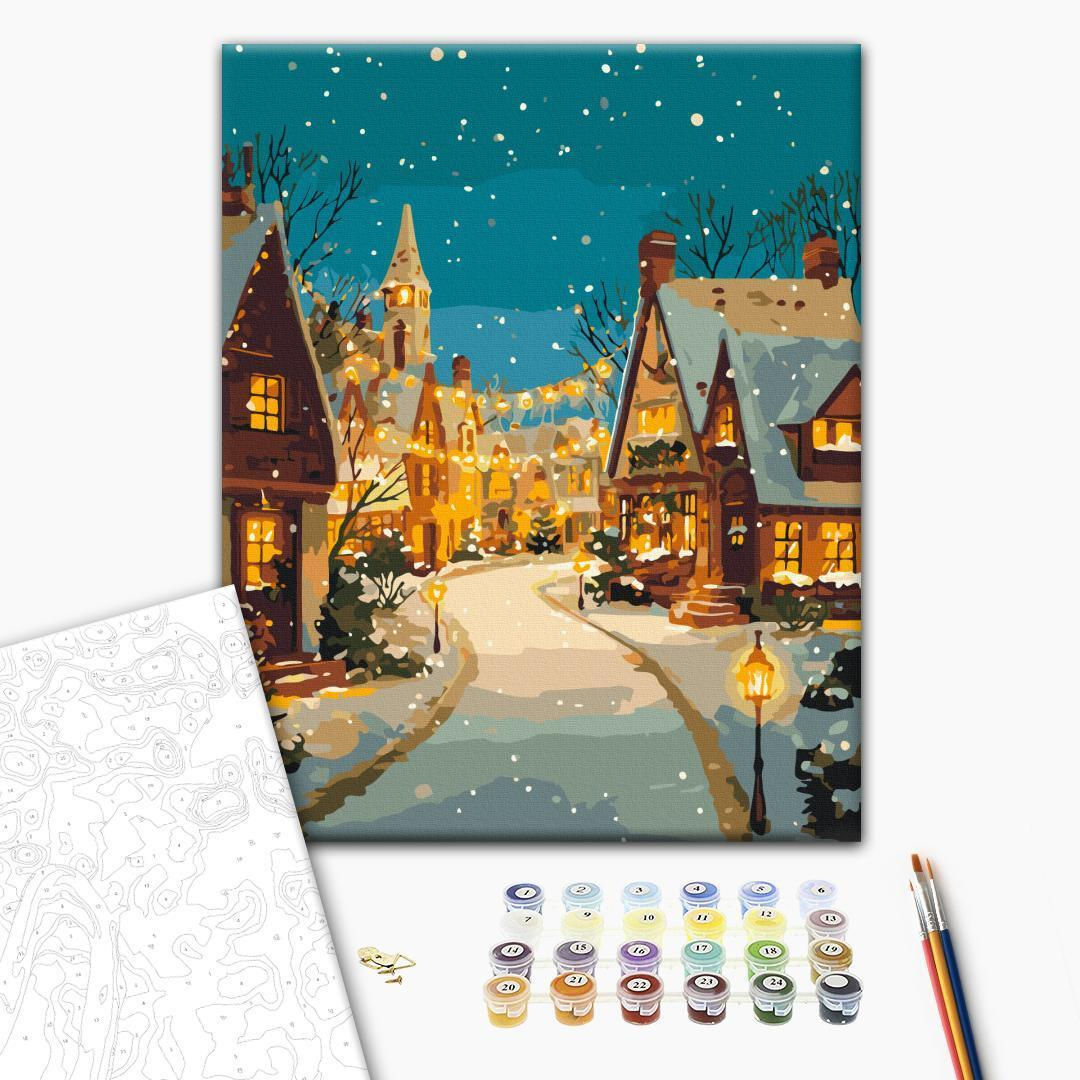 Картина по номерам 40x50см Brushme BS54516 Рождественские колокола в коробке