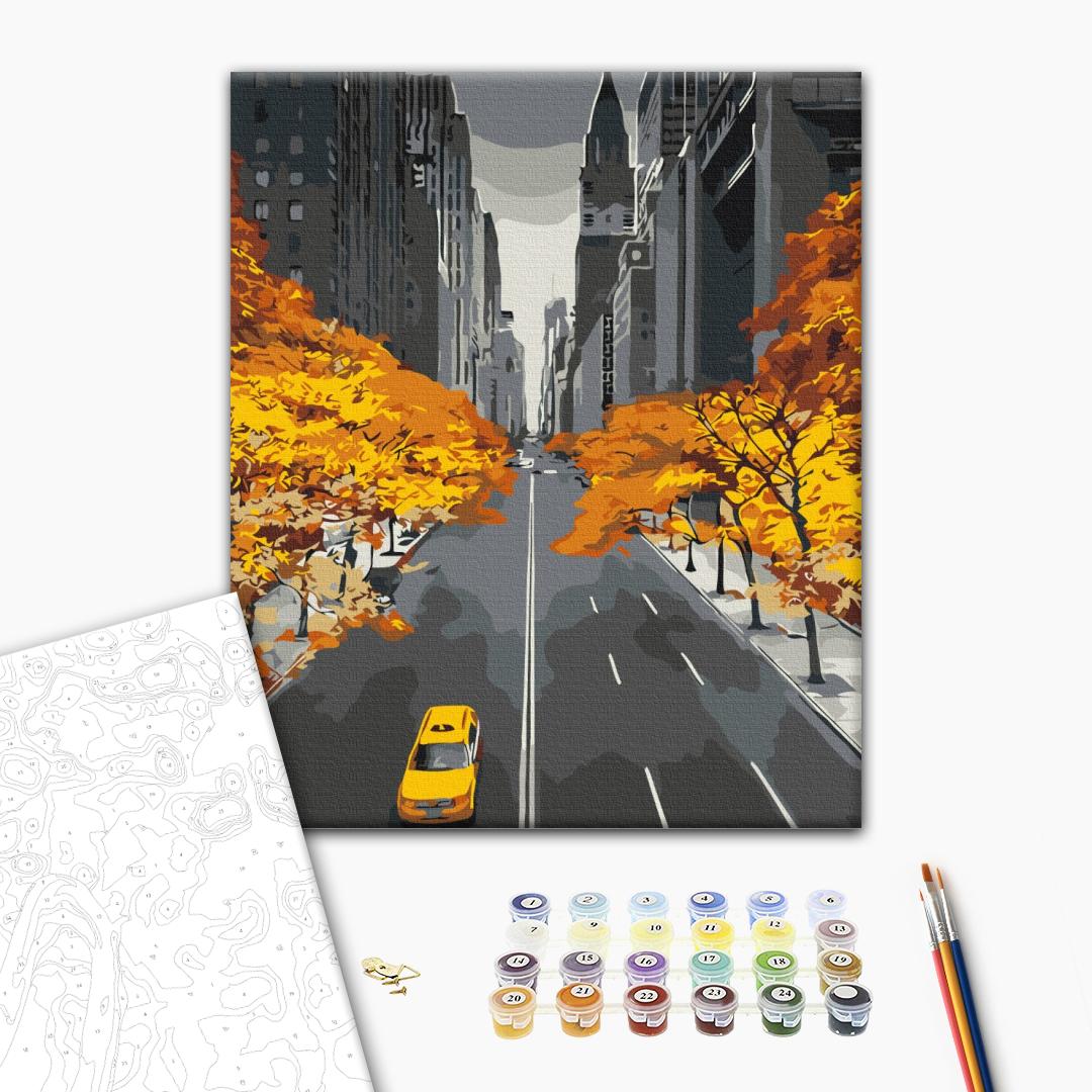 Картина по номерам 40x50см Brushme BS51692 Золото Нью-Йорка в коробке