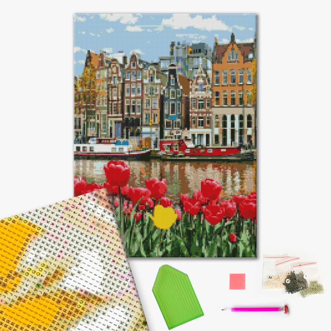 Мозаика алмазная 40x50см  Brushme DBS1052 Весна в Амстердаме