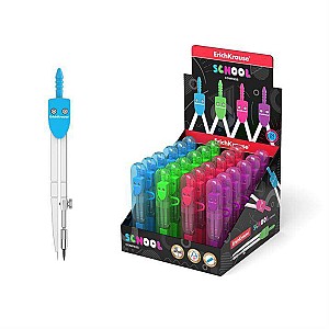 Compas metalic 31526 ErichKrause Neon, 120mm, penar,  asortat