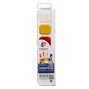 Acuarela Klassika, 6 culori