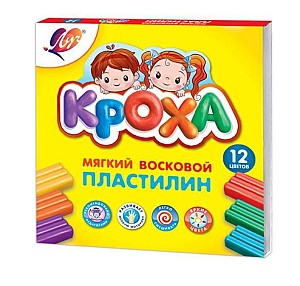 Plastilina 180 gr., 12 culori, moale, cutit