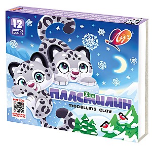 Plastilina ZOO, 180 gr., 12 culori
