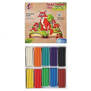 Plastilina ZOO, 150 gr., 10 culori