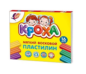 Plastilina 240 gr., 16 culori, moale
