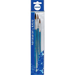 Set pensule 80658, 3 bucati, par aspru: 8;10;12