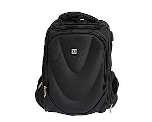 Ghiozdan Miqiney ST04466 / 8027, 3 compartimente, negru