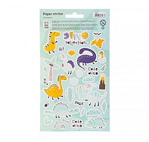 Autocolante Meshu 328488 Dinosaurs 12x21cm, 36buc