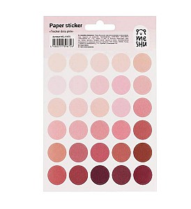 Autocolante Meshu 328507 Trecker dots pink 12x18cm, 30buc