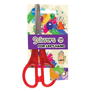 Foarfece pentru stangaci Centrum 80195, 13,5 cm, cu rigla