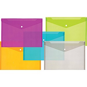 Mapa-plic cu buton Centrum 80024 A4, 0.16 mm, asortat