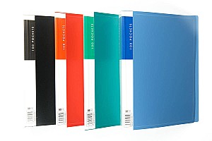 Mapa din plastic cu 100 folii, HJ100A, A4, asortat