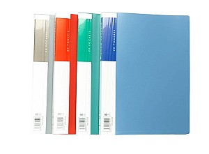 Mapa din plastic cu 20 folii, HJ20A, A4, asortat