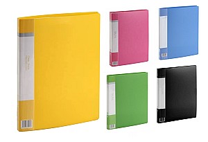 Mapa din plastic cu 30 folii, ST02220, A4, asortat