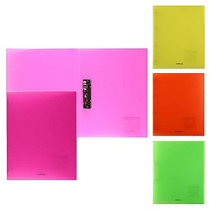 Mapa cu clema laterala ErichKrause 42989 Neon A4, asortat