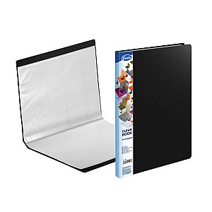 Mapa din plastic cu 10 folii 91197, A4, negru