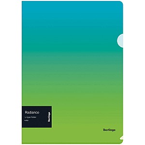 Mapa-colt Berlingo LFpA4003 Radiance A4 200 mkm, albastru-verde