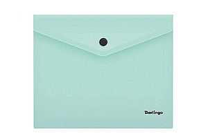 Mapa-plic cu buton Berlingo OBk05520 Instinct A5+ 180 mkm, menta