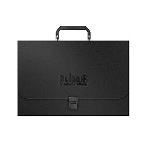 Servieta ErichKrause Megapolis 46030, A4, 1 sectie, negru
