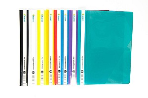 Mapa din plastic cu sina 320 CY, A4, alba
