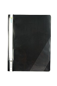 Mapa din plastic cu sina 320 CY, A4, negru