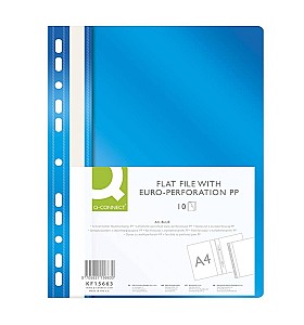 Dosar cu sina Q-CONNECT KF15663 A4, cu perforatie, albastru
