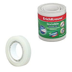 Banda adeziva transparenta ErichKrause 12mm x 20 m 59664 mat