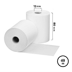 Role termo 80mm x 40m (55gr/m2)