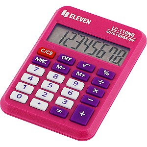 Calculator Eleven LC110NR-PK, 8 digits, roz