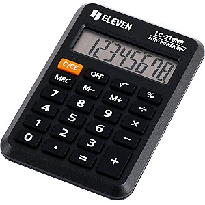 Calculator Eleven LC210NR, 8 digits, negru