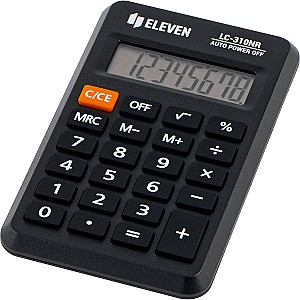 Calculator Eleven LC310NR, 8 digits, negru