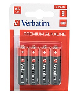 Set baterii Verbatim AA LR6 49503, 8 bucati