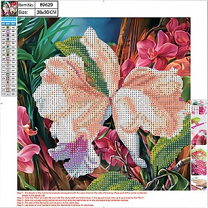 Mozaic cu diamante Centrum 89629 Orhidee 5D 30x30cm
