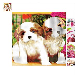 Mozaic cu diamante Centrum 80863 Puppies 5D 20x20cm
