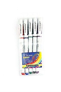 Set pixuri gel AIHAO 801, 0,5 mm, 5 culori