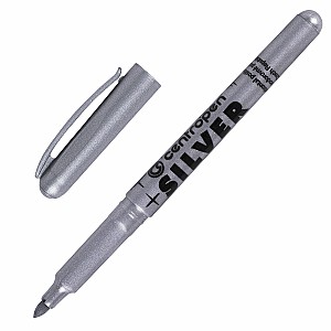 Marker permanent Centropen 2690, 1,5-3 mm, argintiu