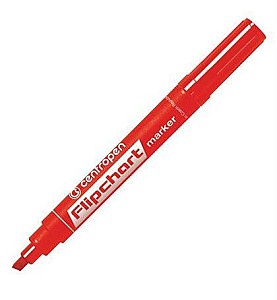 Marker hirtie flipchart Centropen 8560, 1-4, 6mm, rosu, virf tesit