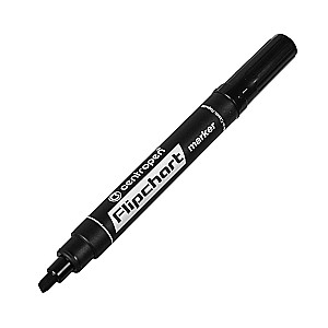 Marker hirtie flipchart Centropen 8560, 1-4, 6mm, negru, virf tesit