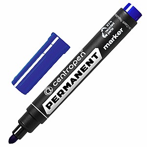 Marker permanent Centropen 8566, 2,5mm, albastru