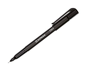 Marker permanent CD/DVD DONAU 7374001PL-01, 0,3-0,4 mm, negru