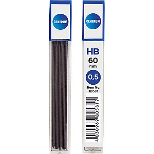 Rezerva creion mecanic Centrum 80581 HB, 0,5mm, 12 bucati