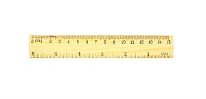 Rigla lemn 15 cm