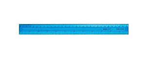 Rigla din plastic color ST02069, 30 cm, colorata