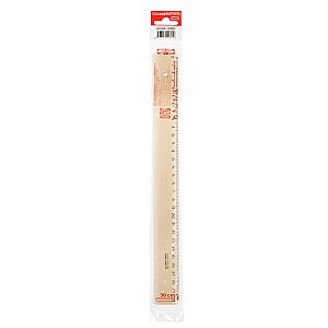 Rigla din plastic Koh-I-Noor 30 cm 742611 fumuriu