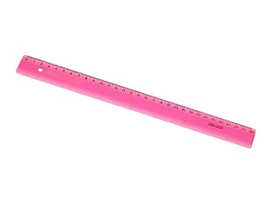 Rigla din plastic 742603 Koh-I-Noor 30 cm, roz